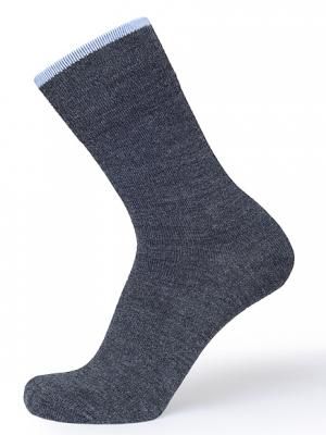 Термобелье NORVEG Dry Feet 9DFM-186 Носки мужские для мембранной обуви, серые с голубой полосой размер 42-44