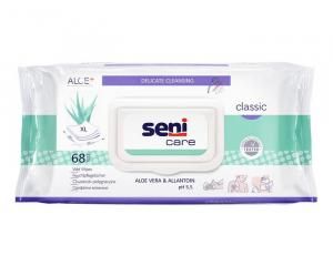 Салфетки Bella Seni Care классик для ухода за лежачими больными алоэ 68шт