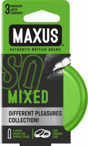 Презерватив Maxus Mixed набор классический, ультратонкий, точечно-ребристый