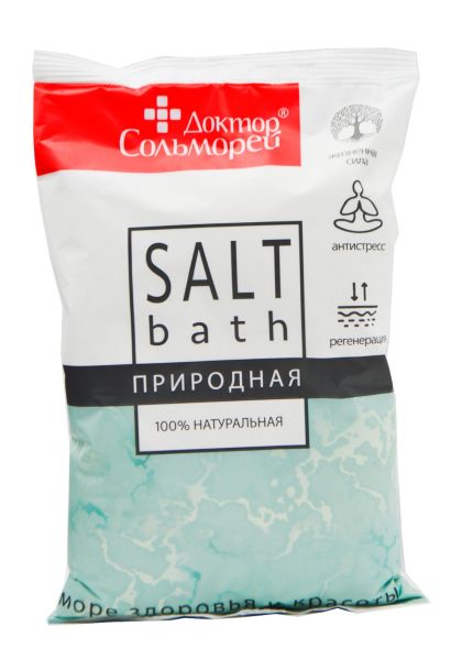 Соль для ванн доктор сольморей природная 1кг фотография