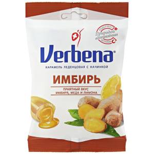 Леденцы Verbena Имбирь с витамином С 60 г
