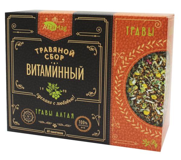 Изображение товара Сбор травяной Витаминный АлтайМаг 60шт Сбор травяной Витаминный АлтайМаг 60шт фотография